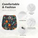 thumbnail image 4 of Balery Autumn with Pumpkins Pantalones cortos deportivos para mujer con forro y dos bolsillos, elásticos, para entrenamiento, gimnasio, yoga-X-Large, 4 of 7