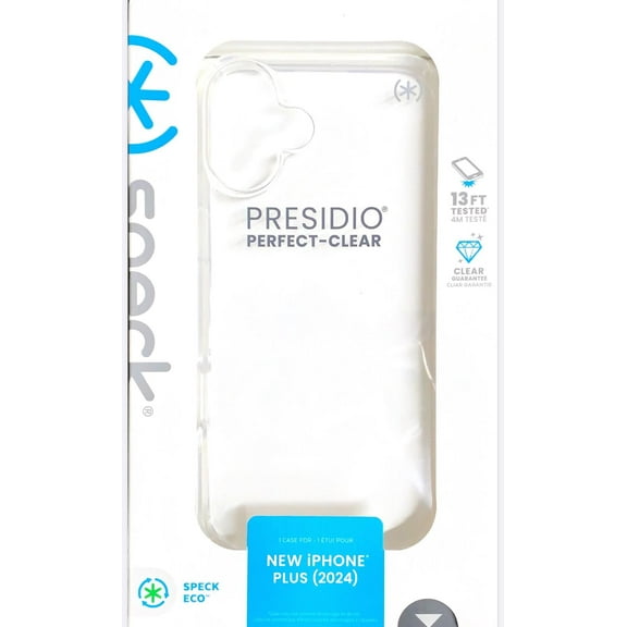Speck Presidio Perfect-Clear for Apple iPhone 16 Plus Case