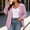 c01Pink, variant on JGGSPWM (L-5XL) Plus Size Women's Ruched 3/4 Sleeve Blazers, Lightweight Slim Fit Jackets with Padded Shoulder for Business Casual Green L