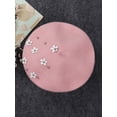 thumbnail image 3 of Douhoow Kids Girls Winter Warm Beret Hat Flower Ribbon Star Wool Beret Cap, 3 of 7