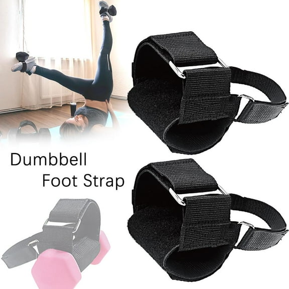 FurNest Dumbbell Foot Strap Adjustable Foot Weights Ankle Strap Dumbbell Tra