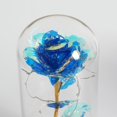 thumbnail image 2 of Led encantado Galaxy Rose eterna flor de lámina de oro de 24k con luces de cadena de hadas en cúpula para regalo de Navidad y San Valentín, 2 of 5