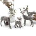 thumbnail image 3 of Modelo de animales de simulación, pequeño ciervo en miniatura, decoración para casa de muñecas, decoración para casa de muñecas, adornos de ciervo, 3 of 4