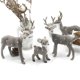 thumbnail image 3 of Modelo de animales de simulación, pequeño ciervo en miniatura, decoración para casa de muñecas, decoración para casa de muñecas, adornos de ciervo, 3 of 4