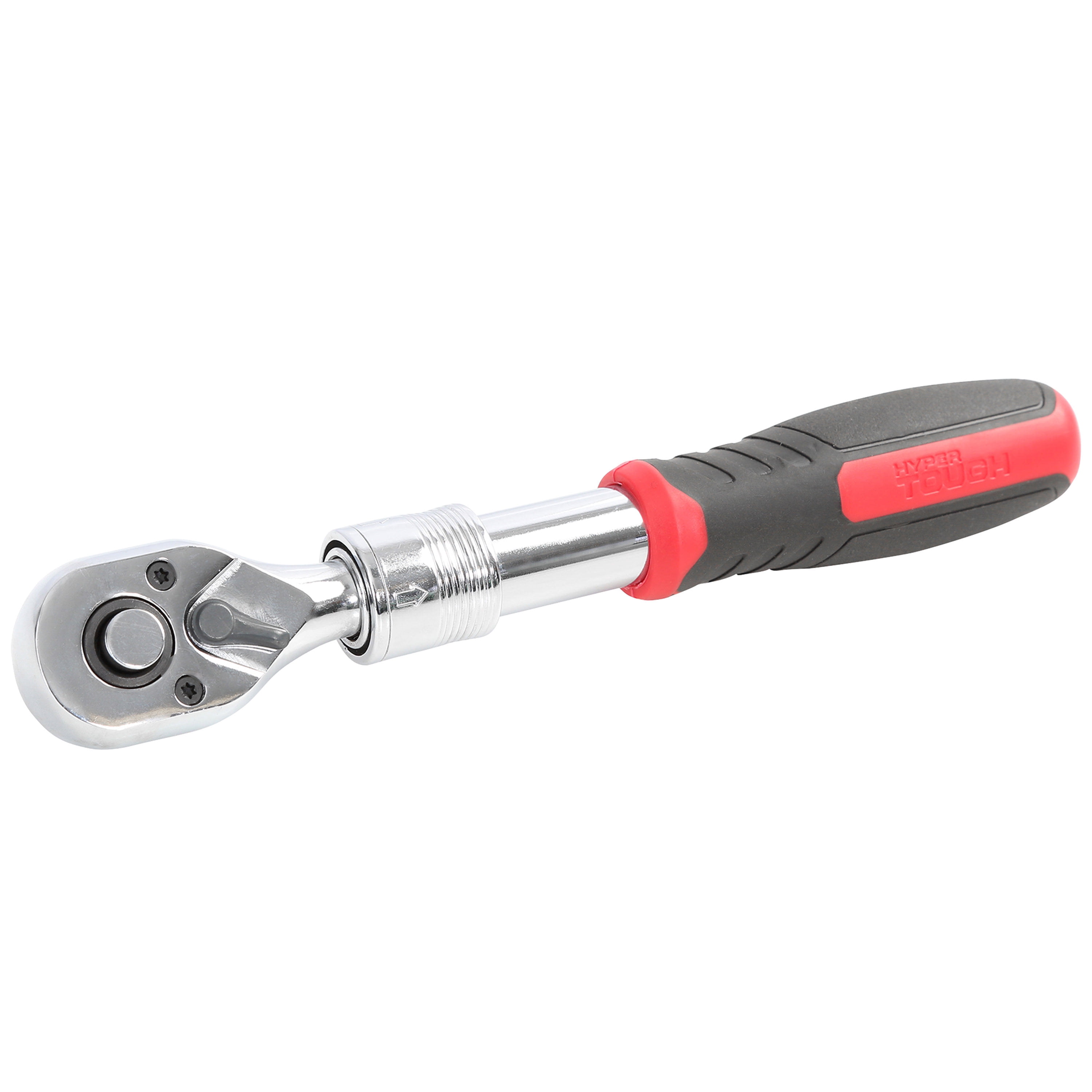 Hyper Tough 3/8-Inch Pear Head Extendable Ratchet, 72 Tooth Ratchet
