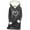 Dark Gray, variant on Women's Sherpa Lined Hoodies Cute Heart Printed Sweatshirts Long Sleeve Casual Fleece Sweater Oversized Fuzzy Tops (L, Black)