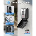 thumbnail image 3 of Wall Safe Key Lock Box, 12 Digit Combination Lock Box with Resttable Code, Large & Weatherproof , Key Safe Storage Box, 3 of 8