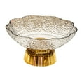 thumbnail image 2 of CoudarTitie Fruit Bowl Footed Fruit Basket Decorative Bowl for Parties Home Dining Table Whiite and Gold, 2 of 9