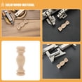 thumbnail image 2 of PAMINGONO 12pcs Beige Wooden Craft Finials for Home Decor, Solid Wood Roman Column Accessories, 6x1.8cm Set, 2 of 6