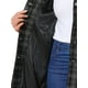 thumbnail image 5 of Abrigo de guisante de una sola botonadura INSPIRE CHIC para mujer, abrigo de invierno de cuadros, color negro, 5 of 6