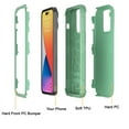 thumbnail image 5 of Xhy iPhone 14 Plus Case with Screen Protector Military Grade Full Body Protection 3 in 1 Shock and Drop Resistant Rugged Rubber TPU Durable Detachable for iPhone 14 Plus 6.7 inch 2022 Phone - Green, 5 of 5