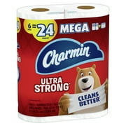 Charmin Ultra Strong Toilet Paper, 6 Mega Rolls