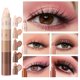 thumbnail image 3 of Mini Barra de Sombra de Ojos Marrón Coral 5 IN con Extremo Metálico Brillante, Iluminador Glossy y Lápiz de Sombra de Ojos Versátil, 3 of 5