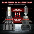 thumbnail image 5 of 9005 H11 LED Headlight Kit Hi Low Beam+H3 Fog Light For 2005-2011 Cadillac STS，Total 6 Bulbs, 5 of 15