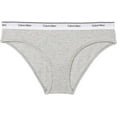 thumbnail image 2 of Calvin Klein Women’s Cotton Soft Stretch Bikini, 3-Pack (Black/White/Gray, Large), 2 of 4