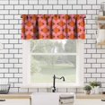 thumbnail image 5 of Mid Century Modern Kitchen Curtain Valance, Geometry Bohemian Retro Abstract Rod Pocket Window Valance, for Bedroom Living Room Cafe Bathroom W54xL18in 1 Panels, 5 of 6
