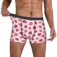 thumbnail image 2 of Kdxio Men's Boxer Briefs with Hand Drawn Strawberry Print - Comfortable and Breathable Underwear for Everyday Wear, 2 of 7