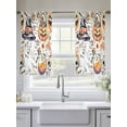 thumbnail image 5 of Pumpkins Halloween Sheer Curtains 45 Inch Length 2 Panels Set for Living Room/Bedroom, Skull Candy Candle Cute Ghost Semi Curtain Sheers Drapes Rod Pocket Curtains Window Treatment Set 52''x45''x2, 5 of 7