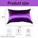thumbnail image 2 of Paquete de 2 Fundas de Almohada de Satén para Cabello y Piel, Funda de Almohada de Satén de Seda con Cierre de Hotel, Funda de Almohada Fundas de Almohada Suaves y Transpirables 48 x 74 cm, 2 of 6