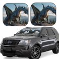 thumbnail image 1 of Fotbe Wild Blue Cool Dragon Juego de 2 Piezas de Parasoles para Parabrisas | Bloqueador Solar para Auto | Accesorios Plegables para Protección Solar Interior-Large, 1 of 6