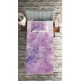 thumbnail image 2 of Ambesonne Purple Quilted Coverlet 2 Pcs, Sakura Tree Springtime, Twin Size, Purple, 2 of 2