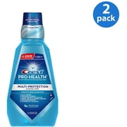 Crest Alcohol Free Mouth Wash Refreshing Clean Mint 33.8 fl oz, 2pk