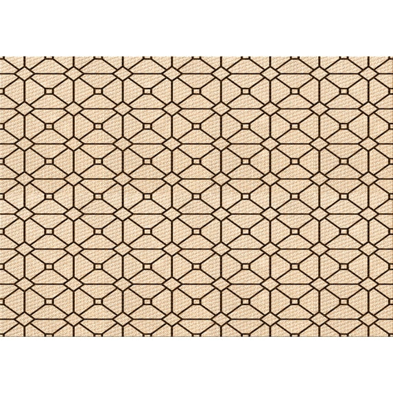 Ahgly Company Indoor Rectangle Patterned Copper Brown Area Rugs, 4' x 6'