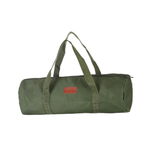 CarpNettore Tent Stakes Bag Organizer with Zipper Multifunctional Tent Pole Pegs Storage Bag Green