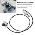 thumbnail image 4 of Rear Brake Master Cylinder Caliper Assembly, Steel Alloy PVC Sheath Go Kart Rear Brake Master Cylinder Kit Oxidation Resistant Quick Installation  for Mini Bike, 4 of 7