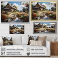 thumbnail image 4 of Designart "Countryside Cottage Garden Collage II" Landscapes Floater Framed Canvas Wall Art, 4 of 7