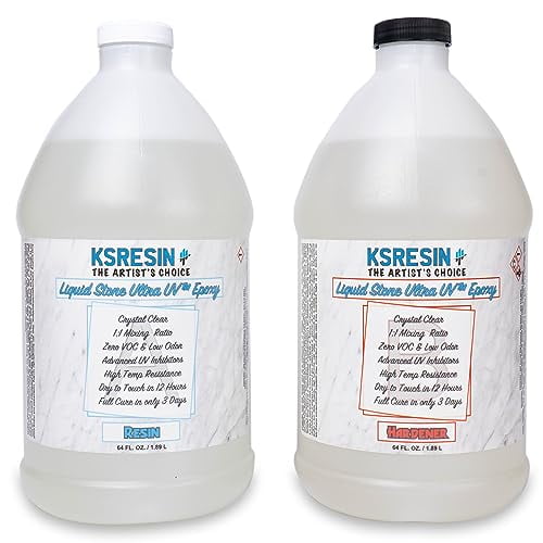 Liquid Stone Ultra UV | 1 Gallon Kit (Combined) | UV Resistant Coating Epoxy Resin$$Tools & Hardware Other