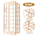 thumbnail image 6 of PTOOTP Iron Makeup Organizer Basket Rose Gold Multi-Use Desktop Storage for Home, 6 of 8