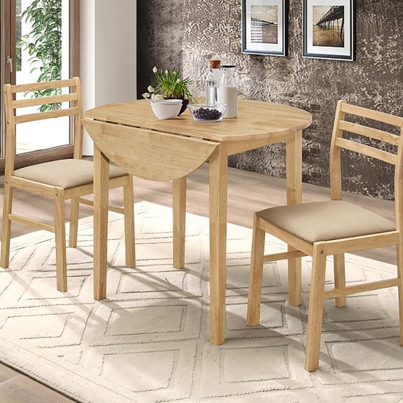 Newboti Furniture Natural and Tan 3-piece Dining Set with Drop Leaf 26413