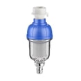 thumbnail image 1 of Liquidation! Pré-Filtre pour Chauffe-Eau avec Filet en Acier Inoxydable, Filtre à Sédiments Réutilisable, Filtre à Sédiments pour Machines à Laver, Chauffe-Eau, Filtre de Douche pour Nettoyer l'Eau, Saleté, Bleu, 1 of 8