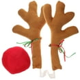 thumbnail image 4 of Kitandove 1 Set Reindeer Antler Car Decoration Khaki Oxford Cloth Lint Festive Style Christmas, 4 of 8