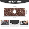 thumbnail image 2 of Pofeuu Coffee and Flowers Print Splash Guard for Sink Faucet Sink Gadgets-Splash Guard Behind Faucet Drip Catcher for Kitchen, Bathroom,Sink Mat, 2 of 7