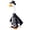 05_Skull Goose Outfit, variant on Halloween Porch Goose Outfits 7 Inch Mini Witch Dress Set for Desktop Decor Cute Goose Clothes for Home Tabletop Multicolor by MPOISVA