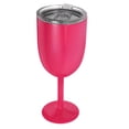 thumbnail image 2 of Tall Stemmed Insulated Wine Glasses for Beach Picnics Rosy Color 10Oz 1Set, 2 of 4