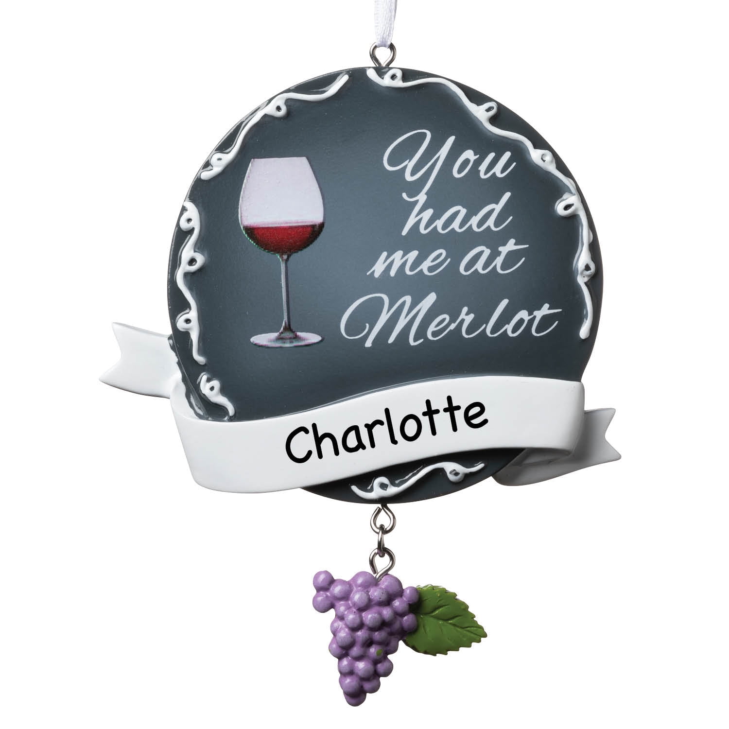 You Had Me at Merlot Personalized Ornament