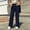 Navy women high waisted wide leg trousers a1, variant on BRELIL Women's High Waisted Wide Leg Trousers with Pockets Casual Streetwear Long Pants Baggy Loose Fashion Outfits Solid Workout Palazzo, Light Blue S