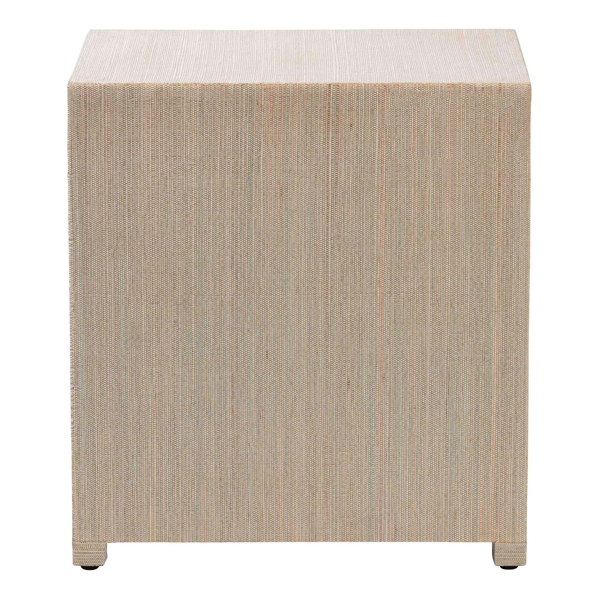bali & pari Quinn Boho Nightstand, 3-Drawer, Natural