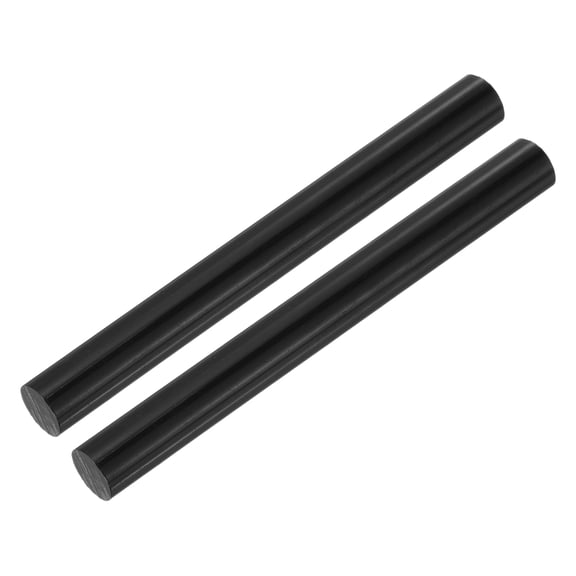 ABS Plastic Rod Round 10 mm x 100 mm Black for Model Material 2 Pcs