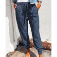 thumbnail image 1 of Pantalones de mujer con estampado de leopardo, pantalones de mujer, pantalones de mujer con cordón y estampado de leopardo, pantalones casuales para mujer, muy recomendados, 1 of 6