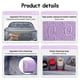 thumbnail image 4 of Set de 3 bolsas organizadoras de viaje y cosméticos BOYATU, color morado, 4 of 8
