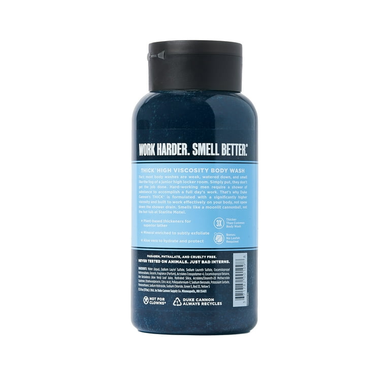Duke Cannon Thick Body Wash - Midnight Swim - Sea Grass & Sandalwood Scent,  17.5 oz, 1 Bottle - Walmart.com