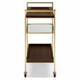 thumbnail image 4 of Simpli Home Simpli Home Jace Solid Mango Wood 26 Inch Bar Cart In Cognac, 4 of 9