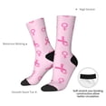 thumbnail image 2 of Yiaed Breast Cancer Awareness 1 Print Great elasticity Crew Socks Sports socks for Men and Women, 2 of 5
