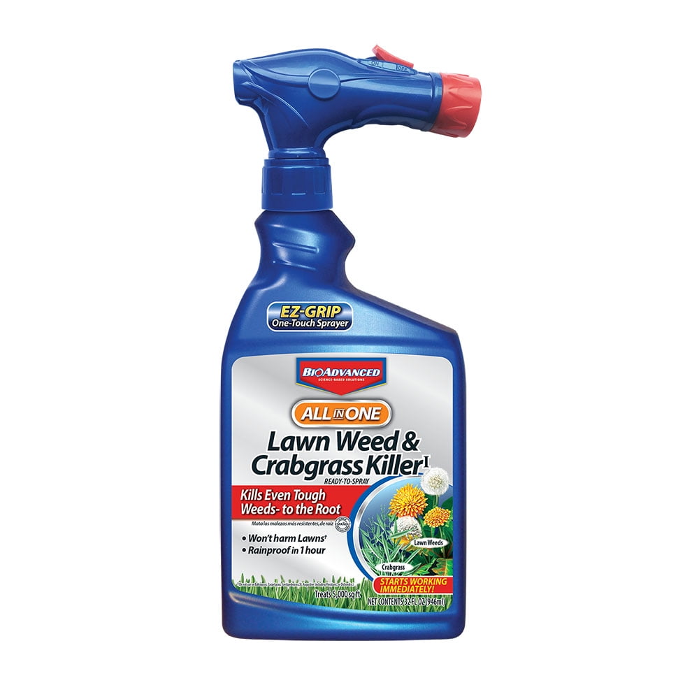 BioAdvanced All-in-One Lawn Weed & Crabgrass Killer, Ready-to-Spray, 32