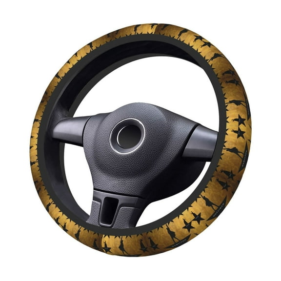 Musical Film Steering Wheel Cover Elastic Stretch Breathable Vehicle Steering Wheel Protector Car Interior Accessories
