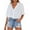 White, variant on YUGYXL Button Down Shirts for Women Cotton Linen Short Sleeve Tshirts Business Lapel V Neck Tops Outdoor Basics Shirts White S